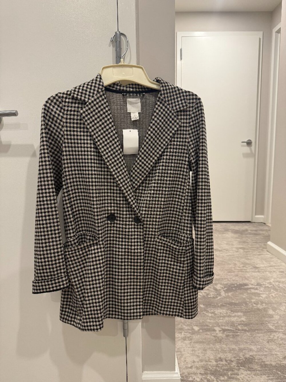 H&M Houndstooth Blazer | Size 4 | NWT | Classic Chic